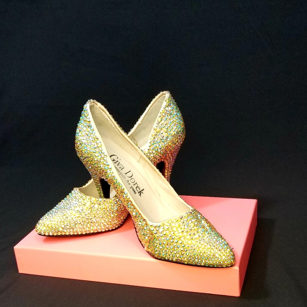 Swarovski crystals heels